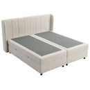 Adonia Beige Queen Bed w/Storage - Ornate Home