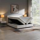 Adonia Beige Queen Bed w/Storage - Ornate Home