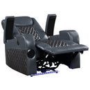 Alair Black Recliner - Ornate Home