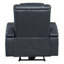 Alair Black Recliner - Ornate Home