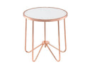 Alivia Frosted Glass End Table - Ornate Home