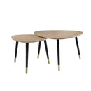 Allison Natural/Black Nesting Table Set - Ornate Home