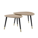 Allison Natural/Black Nesting Table Set - Ornate Home