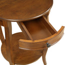 Alysa Walnut End Table - Ornate Home