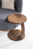 Alyssa C Side Table w/ Caster Wheels - Ornate Home