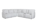 Arcadia Fog 6-Piece Power Reclining Sectional w/ Storage Console - Ornate Home
