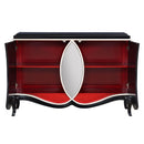 Ashor Black Console Cabinet - Ornate Home