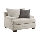 Avedia Beige/Gray Chair w/ Pillow - Ornate Home