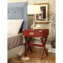Babs Red End Table - Ornate Home