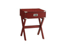 Babs Red End Table - Ornate Home