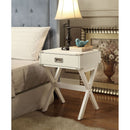 Babs White End Table - Ornate Home