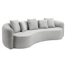 Barasa Gray Oversize Sofa in a Box w/5 Pillows - Ornate Home