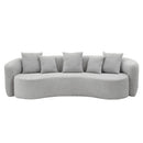 Barasa Gray Oversize Sofa in a Box w/5 Pillows - Ornate Home