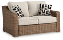 Beachcroft Beige Loveseat w/Cushion - Ornate Home