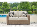 Beachcroft Beige Loveseat w/Cushion - Ornate Home