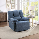 Benson Blue Power Motion Recliner - Ornate Home