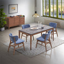 Bevis Blue Side Chair (Set of 2) - Ornate Home