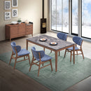 Bevis Blue Side Chair (Set of 2) - Ornate Home