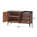 Bevis Walnut Server - Ornate Home
