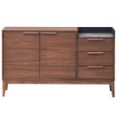 Bevis Walnut Server - Ornate Home