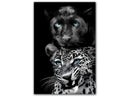 Big Cats Play Too Tempered Glass Wall Art - Ornate Home