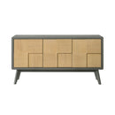 Blayde Light Gray & Natural Server - Ornate Home