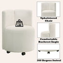 Blayde White Side Chair W/Swivel (Set of 2) - Ornate Home