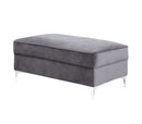 Bovasis Gray Ottoman - Ornate Home