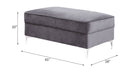 Bovasis Gray Ottoman - Ornate Home