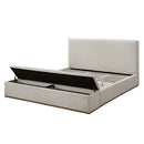 Boxter Beige Eastern King Bed w/Storage - Ornate Home