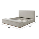 Boxter Beige Eastern King Bed w/Storage - Ornate Home