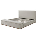 Boxter Beige Queen Bed w/Storage - Ornate Home