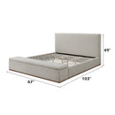 Boxter Beige Queen Bed w/Storage - Ornate Home
