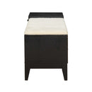 Boyet Cream/Black Bench - Ornate Home