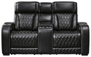 Boyington Black Power Reclining Loveseat with Console (Online Special Price) - Ornate Home