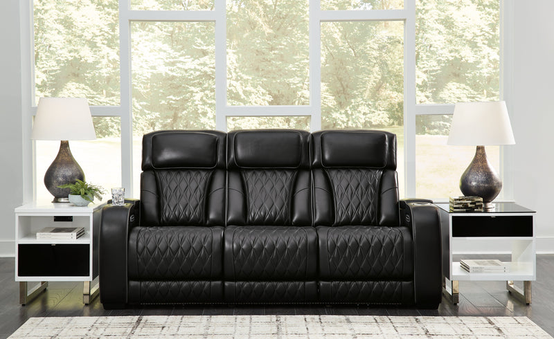 Boyington Black Power Reclining Sofa (Online Special Price) - Ornate Home