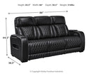 Boyington Black Power Reclining Sofa (Online Special Price) - Ornate Home