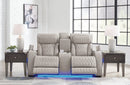 Boyington Gray Power Reclining Loveseat with Console (Online Special Price) - Ornate Home