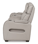 Boyington Gray Power Reclining Sofa - Ornate Home