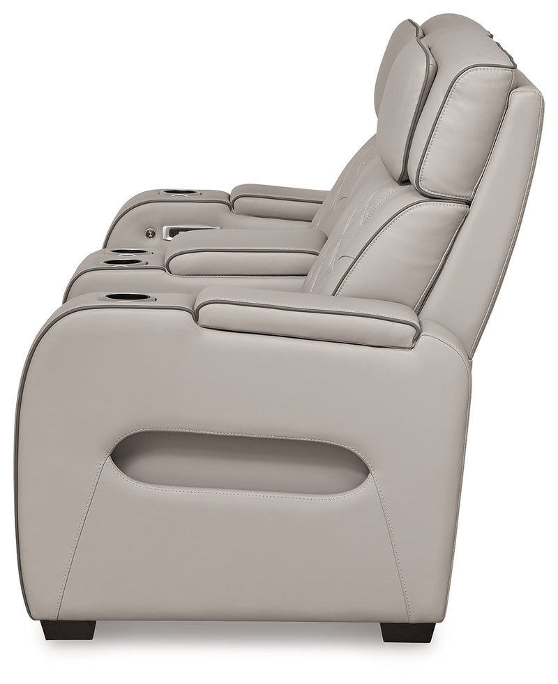 Boyington Gray Power Reclining Sofa and Loveseat (Online Special Price) - Ornate Home