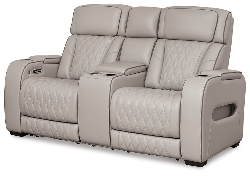 Boyington Gray Power Reclining Sofa and Loveseat (Online Special Price) - Ornate Home