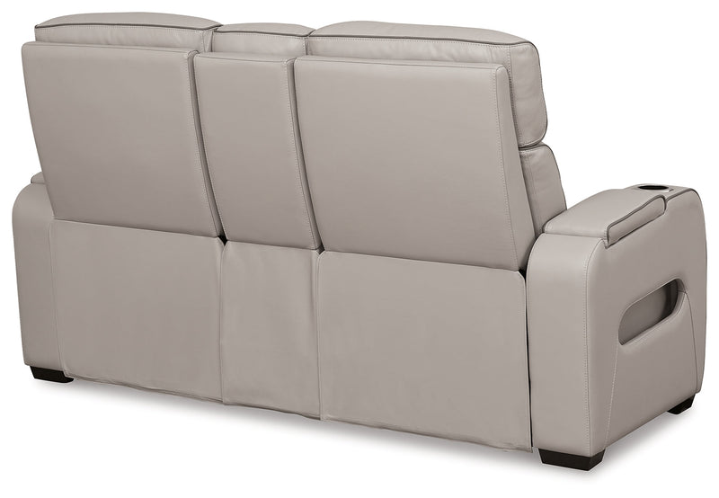 Boyington Gray Power Reclining Sofa and Loveseat (Online Special Price) - Ornate Home