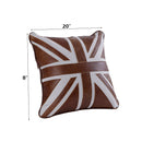 Brancaster Brown/Linen Accent Cushion (Set of 2) - Ornate Home