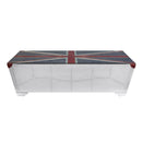 Brancaster Glass/Aluminum Coffee Table - Ornate Home