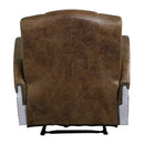 Brancaster Retro Brown/Aluminum Power Motion Recliner - Ornate Home