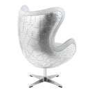Brancaster White Accent Chair W/Swivel - Ornate Home