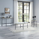 Brantley Clear Glass/Sandy Gray End Table - Ornate Home