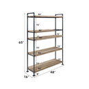 Brantley Oak 5 Shelf Bookshelf - Ornate Home