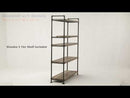 Brantley Oak 5 Shelf Bookshelf - Ornate Home