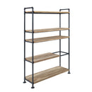 Brantley Oak 5 Shelf Bookshelf - Ornate Home